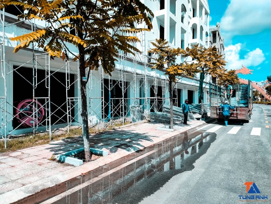 giàn giáo xây dựng tại thành phố Cẩm Phả, Quảng Ninh