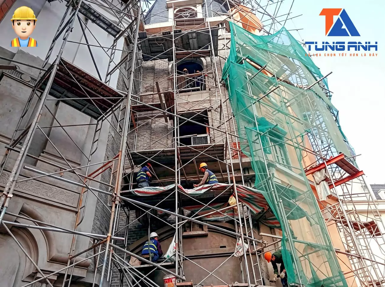 Giàn Giáo Xây Dựng Tùng Anh Cung Cấp Giàn Giáo Công Trình Tại Phố Lê Thạch, Hoàn Kiếm, Hà Nội