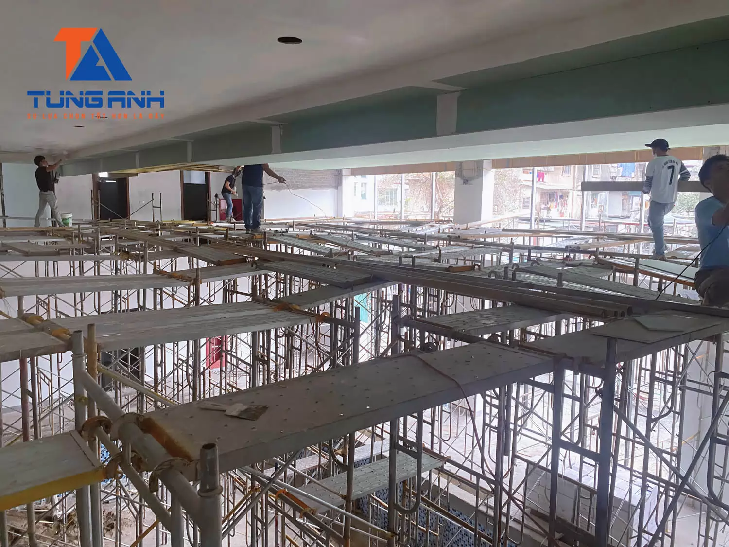 Hệ khung giàn giáo hoàn thiện xây dựng Tùng Anh