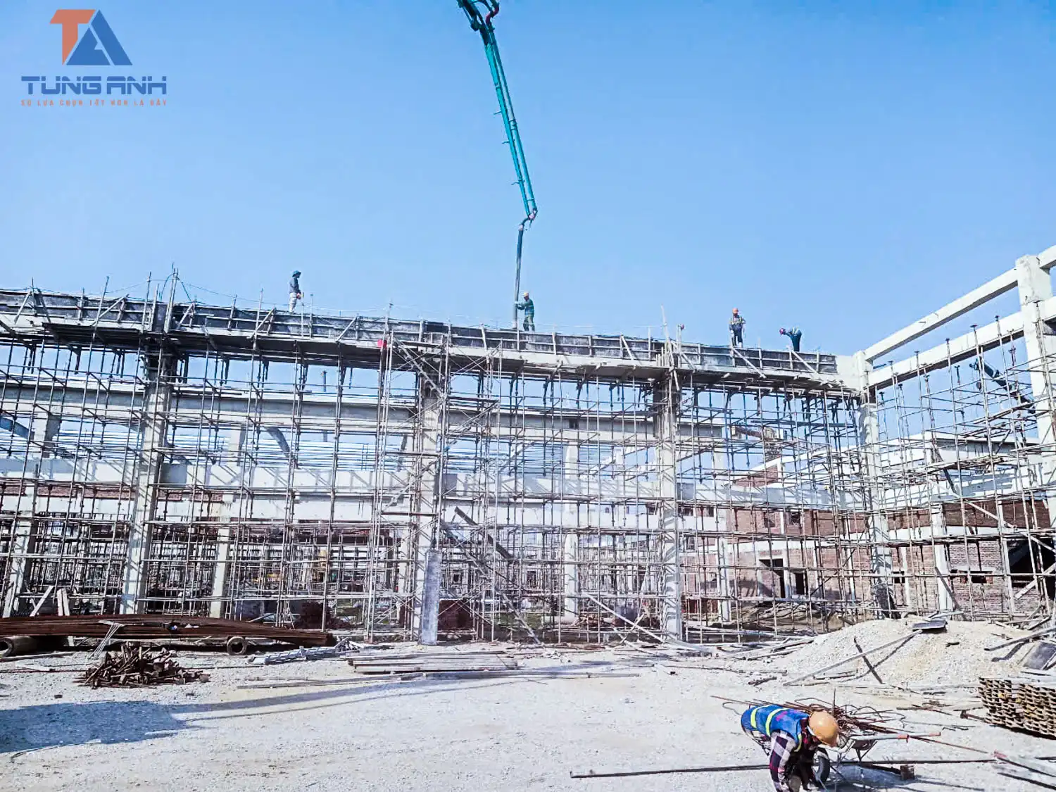 CHO THUÊ GIÀN GIÁO XÂY DỰNG TẠI DỰ ÁN NHÀ MÁY DỆT MAY NAM ÍCH THÁI THẮNG, THANH HÓA